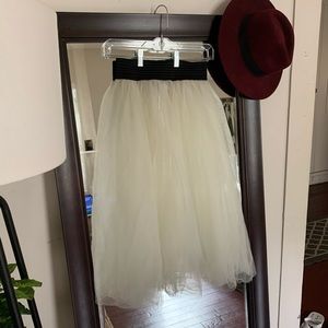 BlackMilk Clothing Sheer Mid-length Skirt